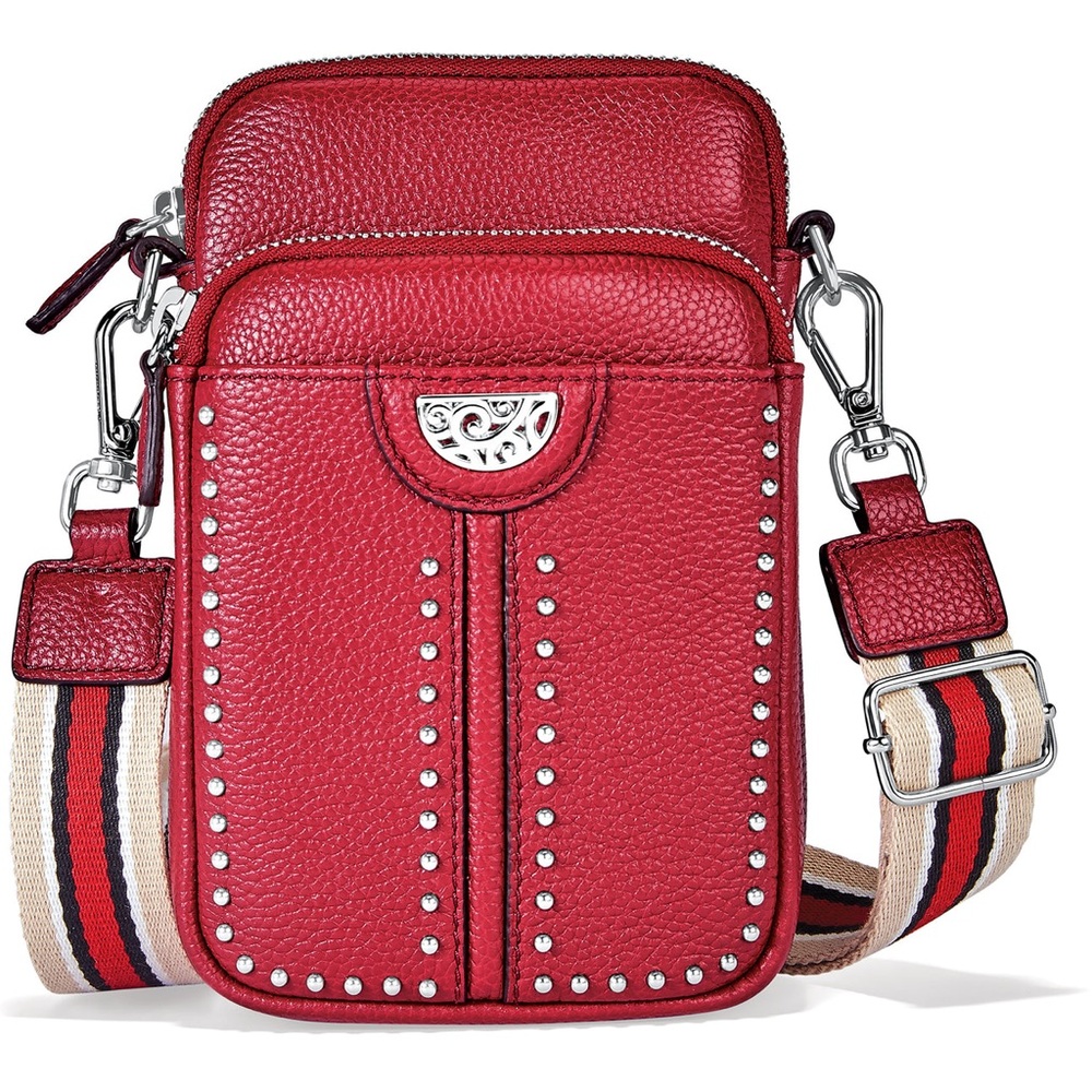 Brighton Lipstick Red Stylish Leather Crossbody Bag